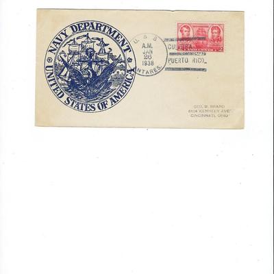 U.S. Navy - U.S.S. Antares - First Day Cover - 1938