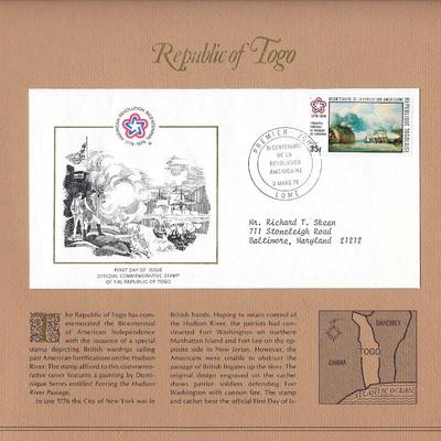 Republic of Togo - American Bicentennial Commemorative FDC