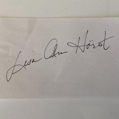 PGA golfer Lisa Ann Hörst original signature