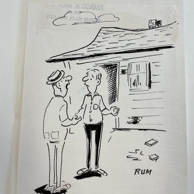 Frank Brummer Original Cartoon