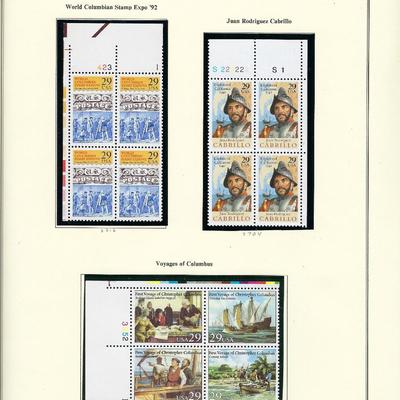 1992 US stamp collector sheet
