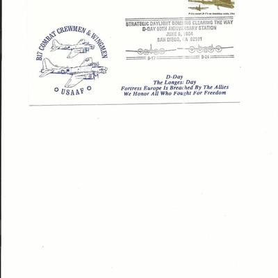 San Diego, CA - D-Day 50th Anniversary - First Day Cover - 1994