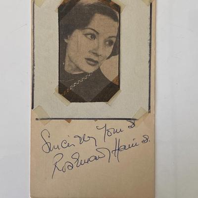 Rosemary Harris original signature