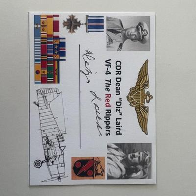 CDR Dean Laird signed autograph card