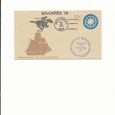 Sacapex '75 - First Day Cover - Bicentennial Era The Sea Faring Tradition