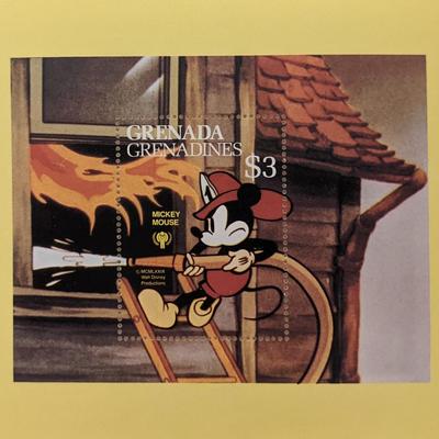 Mickey Mouse Souvenir Stamp Sheet