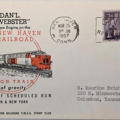 Dan'l Webster New Engine On The New Haven Railroad First Day Cover