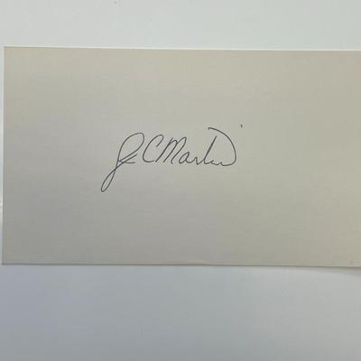 J.C. Martin original signature