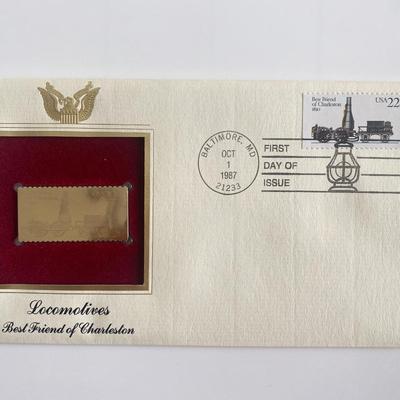 Locomotives Best Friend of Charleston Gold Stamp Replica First Day Cover