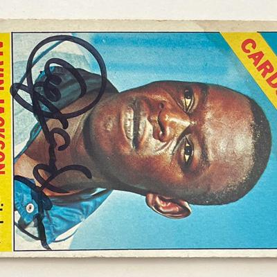 St. Louis Cardinals Alvin Jackson signed 1966 Topps #206 trading card