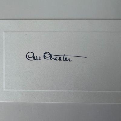 WWI Colby Mitchell Chester original signature