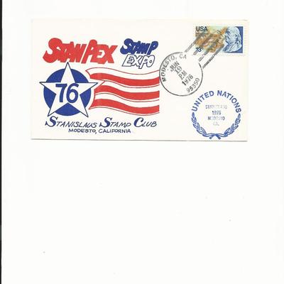Stanpex Stamp Expo '76 - Stamp Club Cover - Modesto, CA