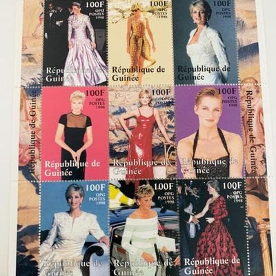 Diana Princess of Wales commemorative stamp set