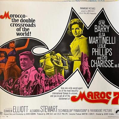 Maroc 7 1967 vintage movie poster