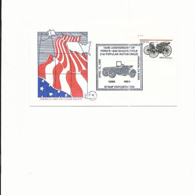 100th Anniversary of Ford's 1896 Quadricycle - 100th Anniversaty Cover - Anaheim, CA