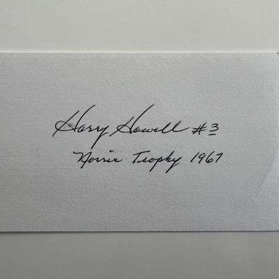 Harry Howell original signature