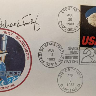 Richard Truly Signed NASA 25th Anniversary Challenger First Day Cover