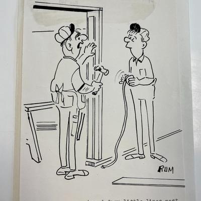 Frank Brummer Original Cartoon