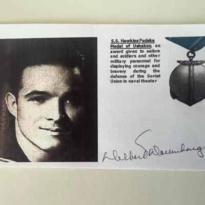 WWII Delbert Dauenbaugh signed commemorative cover
