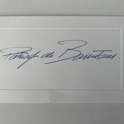Author Maurice Collins original signature