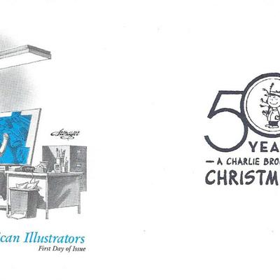 Honoring American Illustrators - A Charlie Brown Christmas 50 Years Celebration FDC