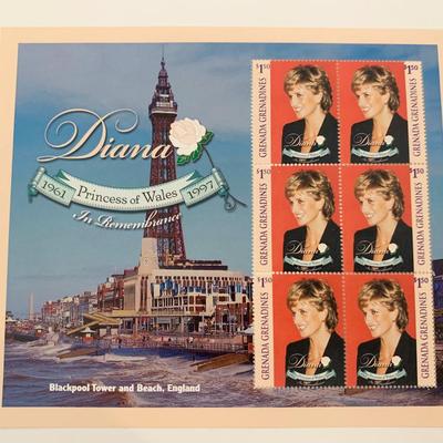Grenada Diana Princess of Wales commemorative stamp set