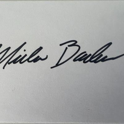 Professional golfer Miller Barber original signature
