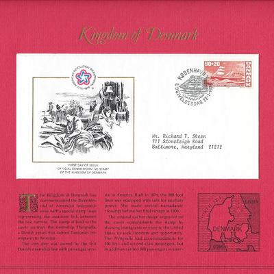 Kingdom of Denmark - American Bicentennial Commemorative FDC