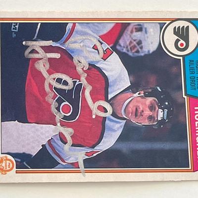 Philadelphia Flyers Paul Holmgren 1983 O-Pee-Chee #266 signed trading card