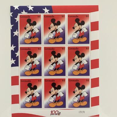 Grenada 1$ Mickey Mouse Stamp Set
