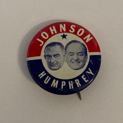 Johnson-Humphrey vintage campaign pin