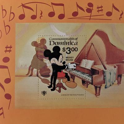 Mickey Mouse Souvenir Stamp Sheet