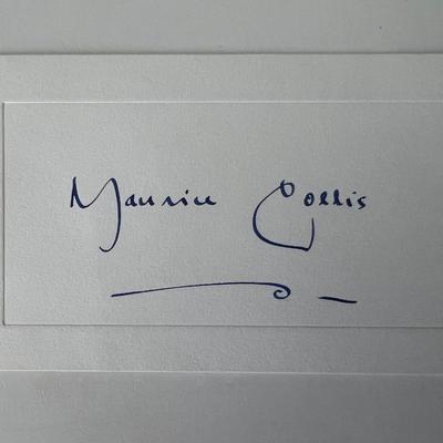 Fashion designer Patrick De Barentzen original signature