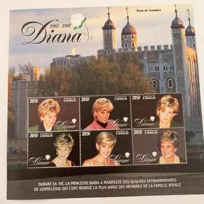 Diana Princess of Wales commemorative stamp set