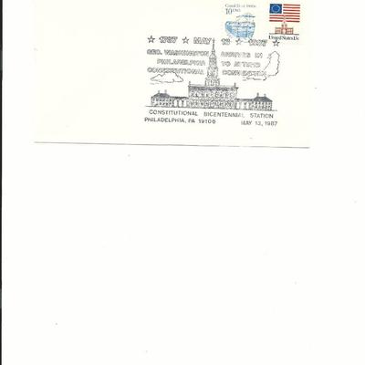 Constitutional Bicentennial Station - First Day Cover - Philadelphia - 1987