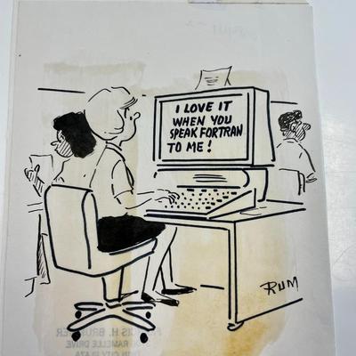 Frank Brummer Original Cartoon