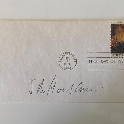 John Houseman signed first day cover