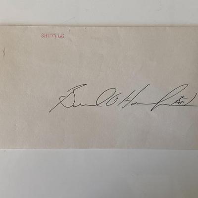 NASA astronaut Bernard A. Harris Jr. original signature