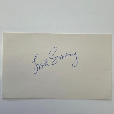 Lisa Emery original signature