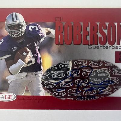 Kansas State Ell Roberson signed autograph card
