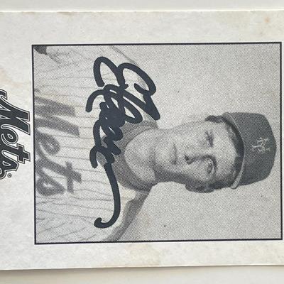 New York Mets Eric Hillman signed trading card