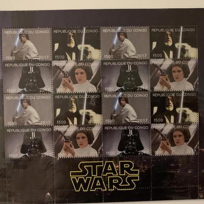 Star Wars Stamp Sheet