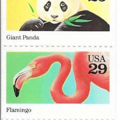 Wild Animals USA Stamp Book