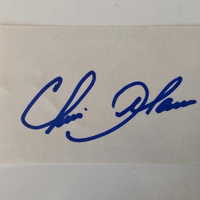 Pro golfer Chris DiMarco original signature