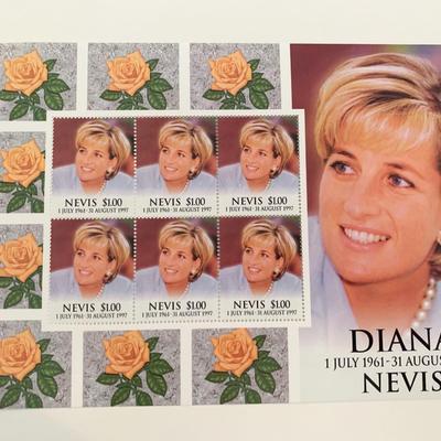 Diana Princess of Wales commemorative stamp set