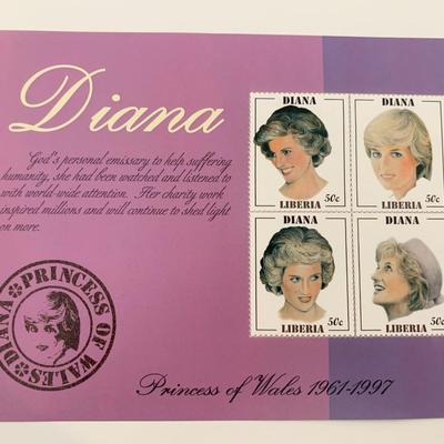 Liberia Diana Princess of Wales commemorative stamp set