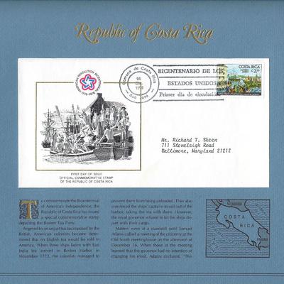 Republic of Costa Rica - American Bicentennial Commemorative FDC