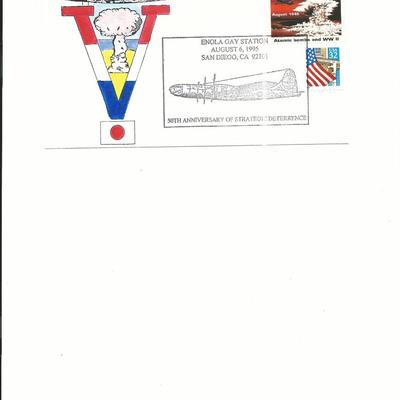 San Diego, CA - First Day Cover - Enola Gay 50th Anniversary - 1995