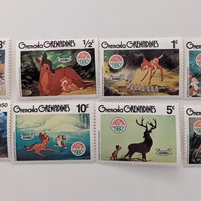Grenada 1980 Bambi Stamp Set