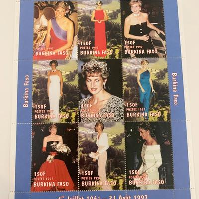 Diana Princess of Wales commemorative stamp set